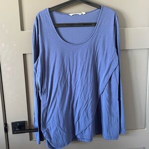 Athleta Long Sleeved Top with Crossover Detail - Sz Large